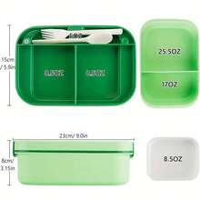 Caja de almuerzo tipo bento para adultos - Caja bento apilable para adultos, caja bento grande de doble capa todo en uno, caja de almuerzo a prueba de fugas con utensilios y recipientes para salsa, adecuada para comer fuera, trabajo, campamento, escuela, opciones de colores variados, útiles escolares, regalo de Navidad, regalo de cumpleaños, suministros para fiestas festivas