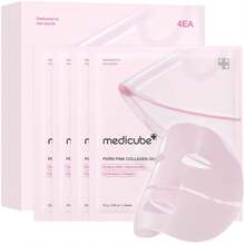 Medicube Salmon DNA PDRN Pink Collagen Jelly Gel Mask | Overnight Face Mask For Glass Glow Skin- Elasticity, Hydrating, Firming And Moisturizing | Korean Skincare, 28g, 4ea - 粉紅色 PDRN - 查看 1