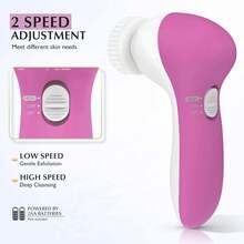 5-In-1 Multifunctional Electric Facial Cleansing Brush With Replaceable Brush Heads Face Washing Cleanser