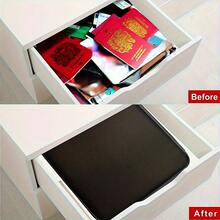 1 szt. Ognioodporny i wodoodporny organizer na dokumenty z zamkiem szyfrowym – 3-warstwowy przenośny schowek na dokumenty, laptopa, certyfikaty, podróże i do użytku domowego – lekki, czarny, artykuły biurowe, schowek na dokumenty, organizer osobisty, przenośny schowek na dokumenty, wodoodporny schowek