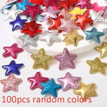 20/50/100pcs Mini Heart & Star Fabric Patches - Assorted Colorful Applique Patches For DIY Clothing Repair, Sewing, Headwear, Hats And Craft Decoration - Versatile, Easy To Use, Multi-Color - Multicolor - View 19