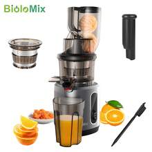 BioloMix 200W Cold Press Juicer with 75mm Feed Chute, 40-65RPM Slow Masticating Juice Extractor - Tipo de Enchufe A USA (110-127V) - Ver 1