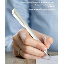 قلم حبر كروي محايد، كتابة سلسة، قرطاسية مكتبية، قلم حبر سائل، تصميم بسيط، قلم حبر كروي بأنبوب بلاستيكي أبيض، لون أسود/أبيض، قلم حبر كربوني، قلم توقيع أعمال بسيط، قلم أبيض محايد عصري بسيط، قلم حبر كروي بأنبوب بلاستيكي أبيض