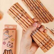 12 Peças Conjunto de Lápis Capivara, Lápis Criativos de Alta Qualidade para Estudantes, Suprimentos de Pintura, Cores e Estilos Aleatórios (1 Caixa=12 Peças), Presentes para Família, Amigos, Colegas, Escritório, Escola, Desenho, Estudantes, Marcadores, Papelaria, Meninos, Meninas, Materiais Escolares, Volta às Aulas