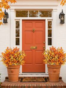 10/6PCS Artificial Autumn Baby's Breath Flower Bouquets. Modern-Style Artificial Flower Bundles Suitable For Autumn Home Decor, Fake Plants, Fall Decorations, Room Decor, Desk Decor, Bedroom Decor, Garden Decor, And Indoor Decoration Items.