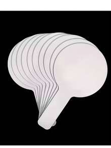 Conjunto de 10 Quadros Brancos de Dupla Face - Quadros Brancos Portáteis, Quadros de Mensagens para Aprendizado e Uso Doméstico com Superfície Apagável, Ideal para Sala de Aula, Casa e Escritório, Quadros de Escrita para Sala de Aula | Quadros Redondos | Quadros de Plástico, Quadros Apagáveis