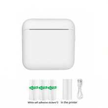 Impressora Portátil Mini, Impressora de Adesivos Mini Sem Fio com 3 Rolos de Papel de Impressão, Para Notas, Imagens, Fotos, Diários, DIY, Compatível com iOS e Android
