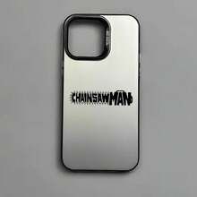 Custodia per iPhone, Custodia per telefono C-Chainsaw-ManS Denji MAKIMA per iPhone 16 15 14 13 12 11 Pro Max, colore opaco nero, multicolore, laser, metallica, aurora