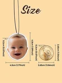 1 unidade de aromatizador de carro personalizado com foto dupla face - Aromatizador personalizado com 14 fragrâncias, decoração de carro personalizável - Aromatizador personalizado - Presente perfeito para ele, ela, amigos, família e pessoas queridas - Ótimo para carros, guarda-roupas, banheiros, quartos, caixas de sapatos e enfeites para pendurar - Presente adorável e divertido, ideal para aniversários, aniversários de casamento, aprovação no teste de direção, primeiro carro, Dia dos Namorados, Dia das Mães, Dia dos Pais e Natal.