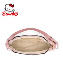 1pc Sanrio Hello Kitty Pink Underarm Shoulder Bag, Women's Handbag, Fashion Cosmetic And Storage Wallet With Pendant, Large Capacity, Synthetic Leather, Suitable For Daily Commute, Shopping, Holiday And Birthday Gifts, Christmas, Halloween , Bags Ladies Elegant - Multicolor - View 4