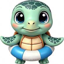 1pc/2pcs/3pcs Cute Turtle Pattern Heat Transfer Stickers, Suitable For DIY Hoodies, T-Shirts, Sweatshirts, Jeans, Backpacks, Handbags, Pillowcases And Retro Baseball Caps. Durable Washable Plastic Stickers For Crafting And Decorating - Easy To Iron, Perfect Gift For Crafters And DIY Enthusiasts - Multicolor - View 1