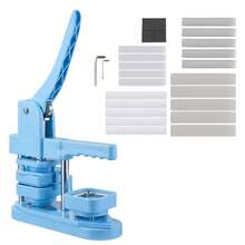 Button Maker Machine, 1.97 X 1.97 In Square, Plastic Pin Maker With Tinplate Front Shells, Plastic Back Covers, Magnetic Backings And Transparent Films, Ergonomic Handle, For DIY Badges, Blue - 50mm Blue 100 Squares - View 9