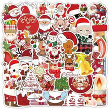 50pcs Merry Christmas Stickers For Decorating Holiday Gifts And Festive Atmosphere With Mini Exquisite Patterns, Suitable For Photo Albums, Diaries, Cups, Laptops, Mobile Phones, Scrapbooks