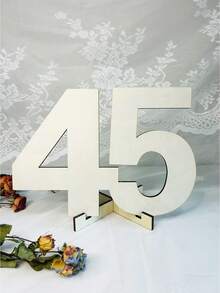 1 Handmade Wooden Digital Greeting Card With Sturdy Base -18 Years Old, 20 Years Old, 30 Years Old, 40 Years Old, 50 Years Old, 60 Years Old Milestone Birthday And Anniversary Message Book - With Blessings