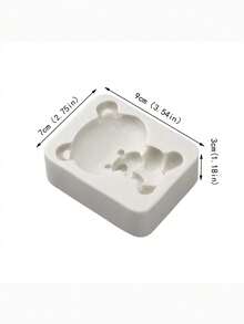 1pc Cute Teddy Bear Handmade Soft Pottery Clay Mold, DIY Gypsum/Aromatherapy/Silicone Mold
