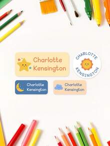 Custom Daycare Labels | Labels | School Supply Stickers | Waterproof Labels | Personalized Name Labels Back To School, Custom Name Labels, Waterproof Name Sticker Label Vinyl, Name Tags School Labels, Daycare Labels, Camp Labels