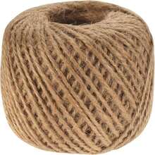 JubileeYarn Crafty Jute Twine Cord, String For Artwork, DIY Crafts, Gift Wrapping, And Gardening - 675 Feet (205 Meters), 2mm Thick - White - 3 Balls