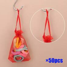 1/20/50 pièces Sacs d'emballage cadeaux, sacs en organza violet pour bonbons, sacs d'emballage de couleur violet foncé pour la vaisselle, sacs d'emballage de lavande et d'épices, articles de décoration pour Halloween et Noël, fournitures d'emballage de cadeaux pour mariage et fête festive, sacs d'emballage de cadeaux pour événements et fêtes festives, convient pour diverses fêtes festives