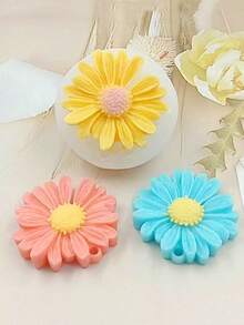 4 件雏菊花硅胶模具 - DIY 香薰杯蜡烛/香薰石膏装饰模具，耐用且易于脱模，可作为家居装饰礼物 - 白色 - 查看 5