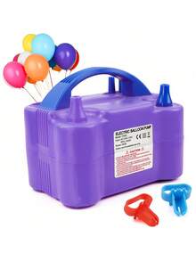 Electric Balloon Pump, Portable Dual Nozzle Electric Balloon Inflator For Christmas Birthday New Year Wedding Party Decoration - 英規插(220-240V) - 查看 10