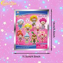 TOEI ANIMATION 1个官方授权随机盲盒，超级水手小小兔鹰眼虎眼鱼眼盲盒神秘礼盒，送给女性的生日礼物、圣诞纪念品，创意礼物，包包配件，带证件夹的挂绳，汽车配件，包包挂饰，汽车配件，送给老师、朋友、姐妹 - 彩色 - 查看 2