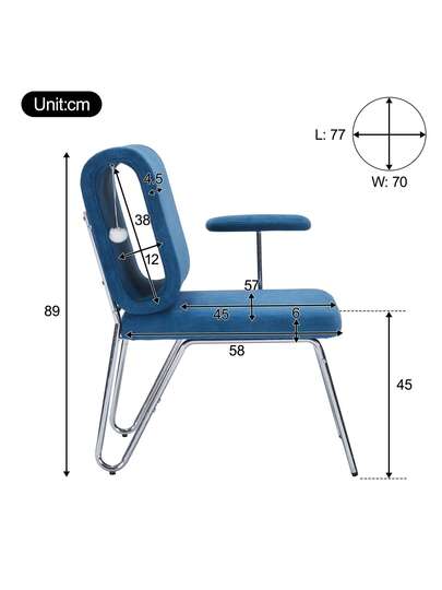 Sairedel Office Stoel Integrated Cat Bed In The Backrest Scratch Resistant Pet Owners Wide Seat Interchangeable Armrests Human Friendly view 9