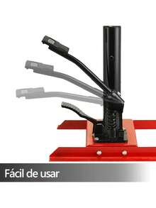 Compresor De Resortes Vertical Hidraulico 3t Taller Mecánico - Rojo - Ver 3