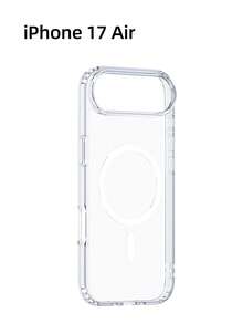 Rocoren Rocoren Magnetic Case Compatible With IPhone 17 Pro Max Plus, Magnetic Wireless Charging Phone Case Compatible With IPhone Lens Protection Impact Resistant Case, Transparent, PC+TPU