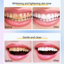 Pasta de dientes de té blanco y menta, limpieza profunda y suave, elimina manchas y blanquea los dientes, mejora el mal aliento para una frescura duradera