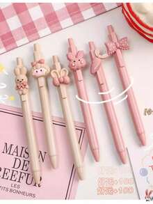 1 szt./5 szt./10 szt./zestaw losowo kolorowych elastycznych artykułów piśmienniczych, urocze, giętkie, kolorowe długopisy z gestami dłoni, artykuły dla studentów