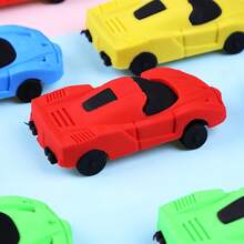 High-Quality, Highly Attractively, Creative Cartoon Car-Shaped Eraser, Clean, Soft And Easy To Wipe, Detachable Children's Eraser Station, Elementary School Student's Back-To-School Gift.