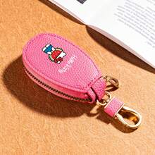 Sanrio Bolsa para llaves de coche mini con estampado de Hello Kitty para hombres y mujeres, bolsa de almacenamiento de llaves de General Motors, llavero creativo y de moda con decoración mínima, monedero mini, cartera, monedero