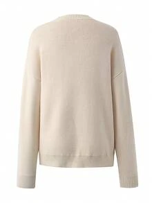 Women's Bowknot Color Blocked Knitted Sweater