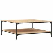 Coffee Table Sonoma Oak 100x100x40 Cm Engineered Wood - Brown - View 3