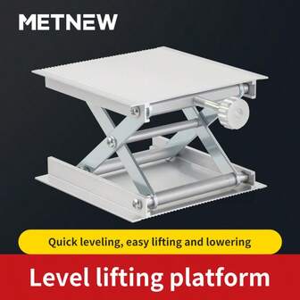 1 Pce Aluminum Alloy Foldable Lifting Platform, Laser Level Bracket Without Power Connection, Laboratory Mini Manual Lifting Jack