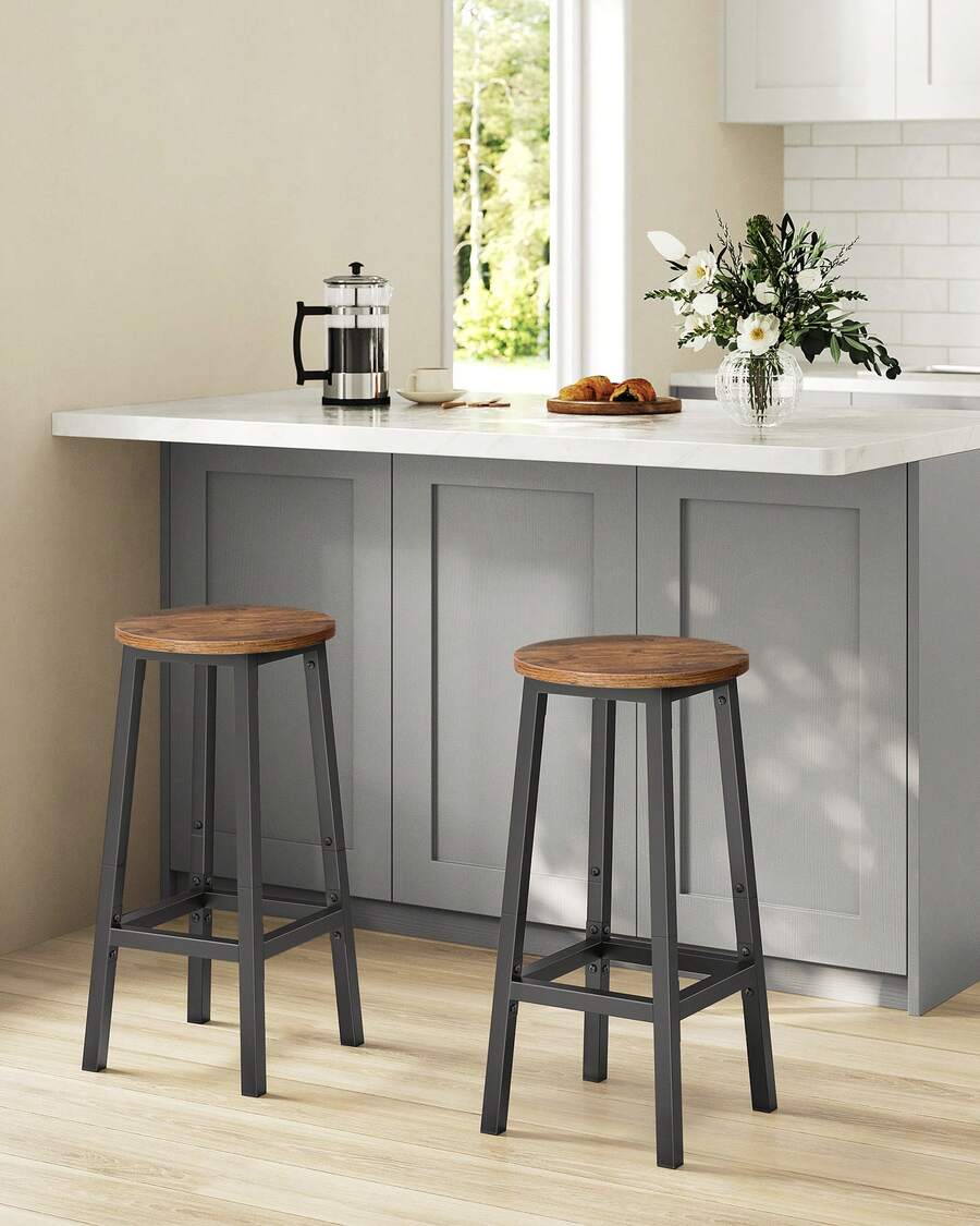 Kitchen Chairs - Maroon - View 1