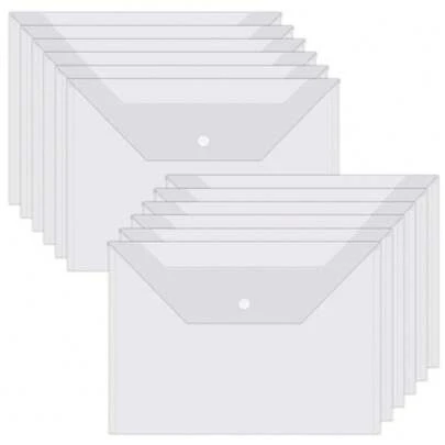 5pcs Thick Plastic A4 File Folder, Candy Color Document Organizer Bag, Multi-Layer Expanding File Folder, Document Storage Bag