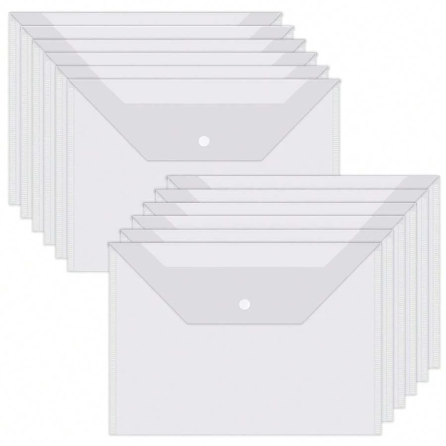 5pcs Thick Plastic A4 File Folder, Candy Color Document Organizer Bag, Multi-Layer Expanding File Folder, Document Storage Bag