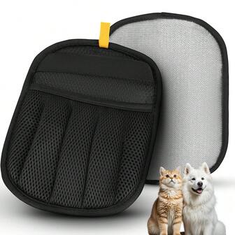 1 pezzo Guanto per rimozione peli per gatti e cani, guanto elettrostatico per animali domestici con cinque dita migliorato, strumento riutilizzabile per la rimozione dei peli degli animali domestici per bucato, divano, tappeto, sedile auto