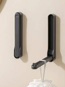 2PCS/1PC Hangers Save Space, Foldable Hanging Storage Device, Hanger Hook Organizer And Hanger Storage Rack That Can Accommodate Velvet/Wood/Plastic Hangers, Multi-Functional Non-Porous Storage Rack