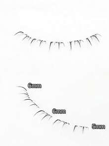 100 件睫毛套装 - 蓬松灰褐色单根睫毛，自然韩式浓密睫毛，B 卷翘，附赠随机底部睫毛卡 睫毛簇，睫毛簇，单根睫毛，睫毛，假睫毛 - B - 查看 11