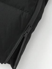 Balabala Kids Long Down Coat, Thick Winter Jacket, Hooded Warm Outerwear For Boys & Girls - Black - View 8