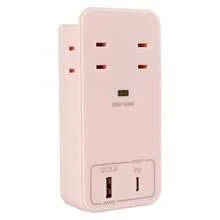 Stylish Wall-Mounted Power Strip With USB Type-C And Fast Charging, Direct Plug-In Storage, Wall-Mounted Safety, Lightning Protection, And Smartphone Stand. Includes 4 AC And 2 USB Ports. Available In 6 Colors. (Xr-Tp01)