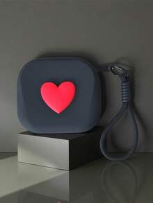 New Heart-Shaped Small Square Pouch, Coin Purse, Lipstick Case, Card Holder, Bluetooth Earphone Storage Bag, Handheld Soft Silicone Card Key Coin Purse, Multi-Function Waterproof Silicone Storage Pouch, Holiday Gift - Multicolor - View 15