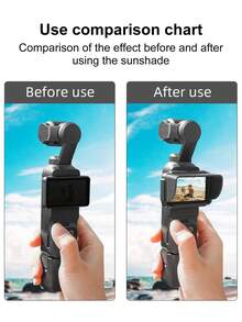 Sunshade For Osmo Pocket 3 Lightweight Screen Sunshade Anti-Glare Handheld Gimbal Camera Accessories Display Protection Cover Sunshade Light Protection Accessories