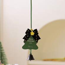 Christmas Card Bell Pendant Type C - Green