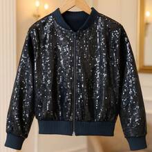 Young Girls Coats - 黑色 - 查看 2