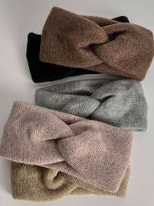 1 Stück modischer gestrickter Stirnband, warm & windundurchlässig, vielseitiger Kopfschmuck für Herbst/Winter, geeignet für Muttertag, Schulanfang, Thanksgiving, Neujahr, Valentinstag, Karneval Feiertage Frauen Schal Haarzubehör Warme Haarbänder Frauen Bandanas