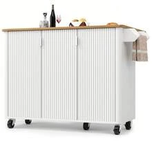 Storage Islands & Carts - White + MDF - View 11