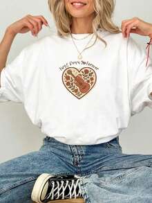 First Down To Forever Tee,Swift Inspired Football Wedding Shirt - 白色 - 查看 1